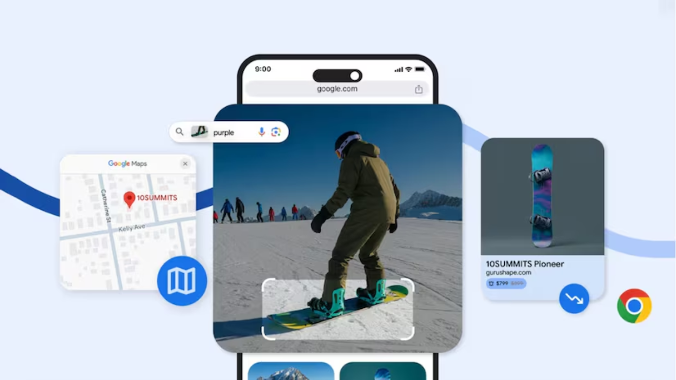 Google Chrome iPhone update with new features like Google Lens and Maps integration